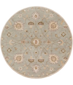 Livabliss Caesar CAE1121 Khaki Medium Gray Area Rug 4 ft. Round