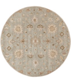 Livabliss Caesar CAE1121 Khaki Medium Gray Area Rug 8 ft. Round