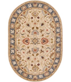 Livabliss Caesar CAE1125 Bright Yellow Denim Area Rug 6 ft. X 9 ft. Oval