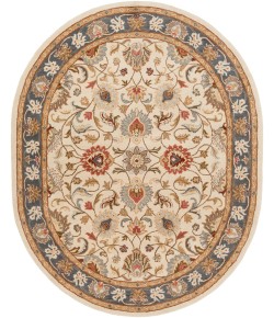 Livabliss Caesar CAE1125 Bright Yellow Denim Area Rug 8 ft. X 10 ft. Oval