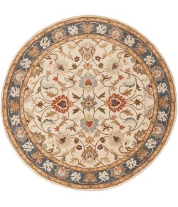 Livabliss Caesar CAE1125 Bright Yellow Denim Area Rug 8 ft. Round