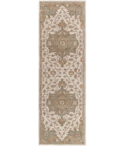 Livabliss Caesar CAE1143 Khaki Medium Gray Area Rug 3 ft. X 12 ft. Runner