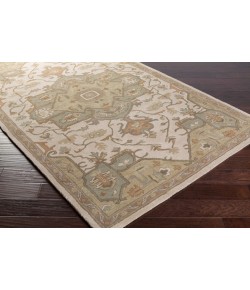 Livabliss Caesar CAE1143 Khaki Medium Gray Area Rug 6 ft. X 9 ft. Oval