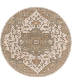 Livabliss Caesar CAE1143 Khaki Medium Gray Area Rug 8 ft. Round