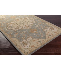 Livabliss Caesar CAE1144 Medium Gray Khaki Area Rug 6 ft. X 9 ft. Oval