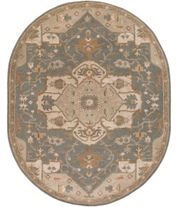 Surya Caesar CAE1144 Medium Gray Khaki Area Rug 8 ft. X 10 ft. Oval