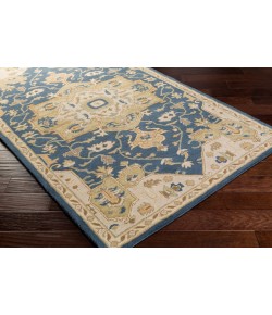 Livabliss Caesar CAE1145 Navy Ivory Area Rug 6 ft. X 9 ft. Oval