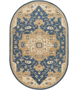 Surya Caesar CAE1145 Navy Ivory Area Rug 6 ft. X 9 ft. Oval