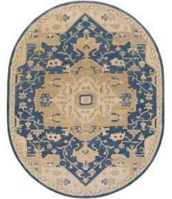 Livabliss Caesar CAE1145 Navy Ivory Area Rug 8 ft. X 10 ft. Oval