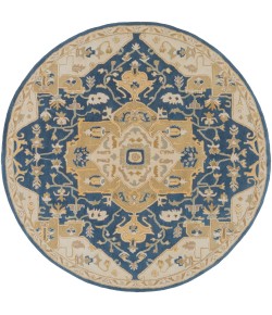 Livabliss Caesar CAE1145 Navy Ivory Area Rug 8 ft. Round