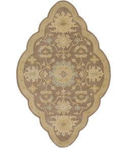 Livabliss Caesar CAE1149 Camel Medium Gray Area Rug 5 ft. X 8 ft. Shaped