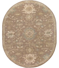 Livabliss Caesar CAE1149 Camel Medium Gray Area Rug 8 ft. X 10 ft. Oval