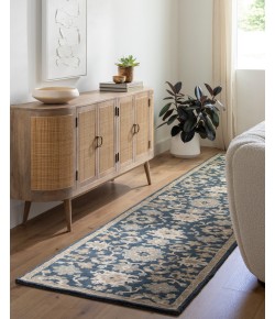 Livabliss Caesar CAE1154 Navy Tan Area Rug 5 ft. X 8 ft. Shaped