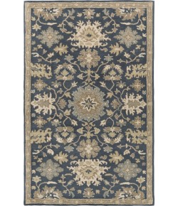 Livabliss Caesar CAE1154 Navy Tan Area Rug 6 ft. X 9 ft. Oval