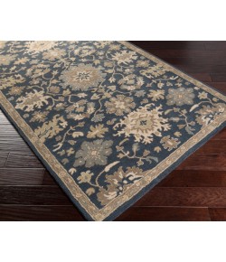 Livabliss Caesar CAE1154 Navy Tan Area Rug 6 ft. X 9 ft. Oval
