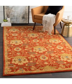 Surya Caesar CAE1159 Burgandy Olive Area Rug 9 ft. 9 in. X 9 ft. 9 in. Round