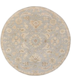 Livabliss Caesar CAE1162 Light Gray Beige Area Rug 6 ft. Round