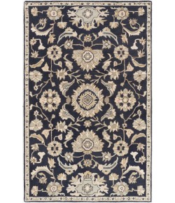 Livabliss Caesar CAE1164 Ink Beige Area Rug 6 ft. X 9 ft. Oval