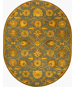 Surya Caesar Deep Teal CAE-1186 8 ft. X 10 ft. Oval Rug