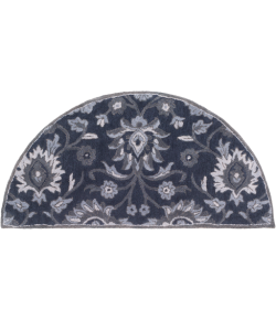 Livabliss Caesar CAE1191 Navy Charcoal Area Rug 2 ft. X 4 ft. Hearth