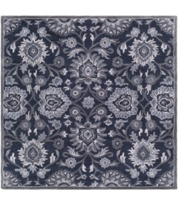 Livabliss Caesar CAE1191 Navy Charcoal Area Rug 4 ft. Square