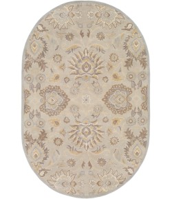 Surya Caesar CAE1192 Light Gray Khaki Area Rug 6 ft. X 9 ft. Oval