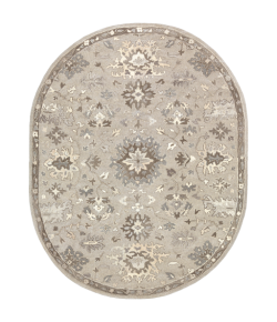 Surya Caesar CAE1197 Taupe Charcoal Area Rug 6 ft. X 9 ft. Oval