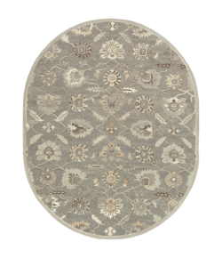 Surya Caesar CAE1199 Charcoal Taupe Area Rug 6 ft. X 9 ft. Oval