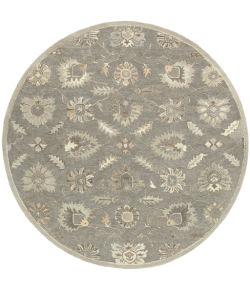 Livabliss Caesar CAE1199 Charcoal Taupe Area Rug 9 ft. 9 in. Round