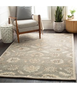 Livabliss Caesar CAE1199 Charcoal Taupe Area Rug 6 ft. Square