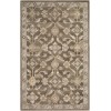 Livabliss Caesar CAE1200 Dark Brown Charcoal Area Rug 6 ft. X 9 ft. Oval