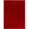 Livabliss Cloudy Shag CDG2325 Burgundy Brown Area Rug 6 ft. 7 in. X 9 ft. Rectangle