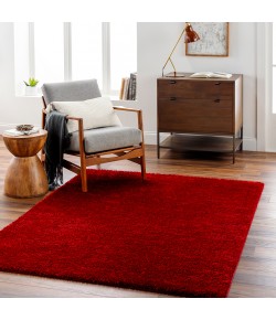 Livabliss Cloudy Shag CDG2325 Burgundy Brown Area Rug 6 ft. 7 in. X 9 ft. Rectangle