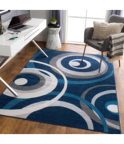 Livabliss Cesar CEG2365 Navy Blue Area Rug 9 ft. 2 in. X 12 ft. Rectangle
