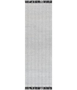 Surya Clover CEV2302 Black Light Slate Area Rug 2 ft. 6 in. X 8 ft. Runner