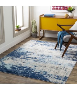 Livabliss Chester CHE2342 Dark Blue Aqua Area Rug 6 ft. 7 in. X 9 ft. Rectangle