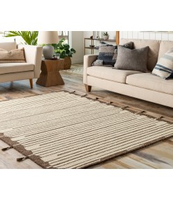 Livabliss Cherokee CHK2311 Light Beige Dark Brown Area Rug 6 ft. X 9 ft. Rectangle
