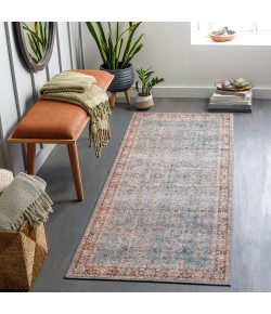 Livabliss Colin CLN2310 Light Blue Tan Area Rug 2 ft. 7 in. X 12 ft. Runner