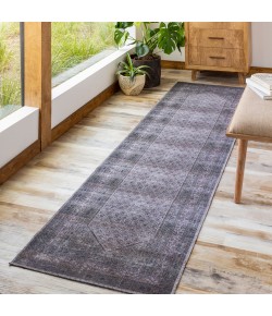 Livabliss Colin CLN2314 Navy Medium Gray Area Rug 2 ft. 7 in. X 7 ft. 3 in. Runner