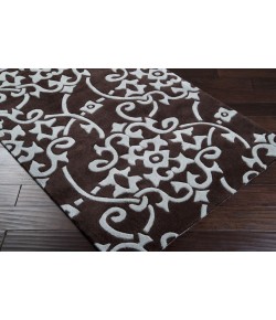 Surya Cosmopolitan COS8829 Dark Brown Medium Gray Area Rug 9 ft. X 13 ft. Rectangle