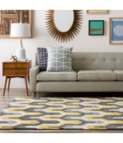 Surya Cosmopolitan COS9177 Lime Charcoal Area Rug 8 ft. Round