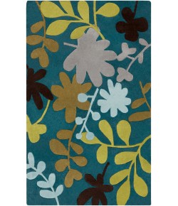 Surya Cosmopolitan COS9208 Deep Teal Light Brown Area Rug 9 ft. X 13 ft. Rectangle