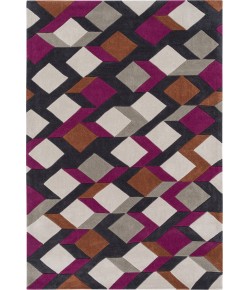 Surya Cosmopolitan COS9282 Fuschia Burnt Orange Area Rug 8 ft. Round