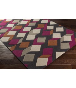 Surya Cosmopolitan COS9282 Fuschia Burnt Orange Area Rug 8 ft. Round