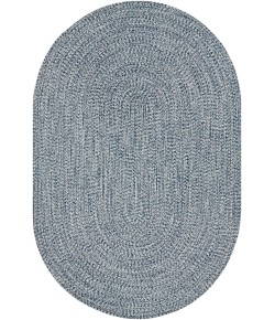 Livabliss Chesapeake Bay CPK2304 Dark Blue Medium Gray Area Rug 5 ft. X 7 ft. 6 in. Oval