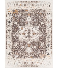 Surya Crescendo CRC1010 Dark Brown Charcoal Area Rug 3 ft. 3 in. X 9 ft. 2 in. Runner