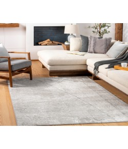 Livabliss Carmel CRL2301 Light Gray White Area Rug 5 ft. X 7 ft. 3 in. Rectangle