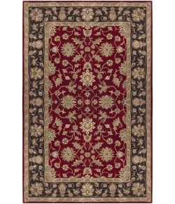 Surya Crowne CRN6013 Garnet Black Area Rug 6 ft. X 9 ft. Rectangle