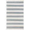 Livabliss Cotone CTE2300 White Denim Area Rug 6 ft. X 9 ft. Rectangle