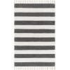 Livabliss Cotone CTE2301 White Navy Area Rug 6 ft. X 9 ft. Rectangle